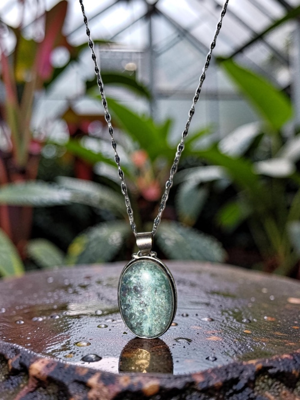 Vintage Ruby Zoisite Necklace ✨